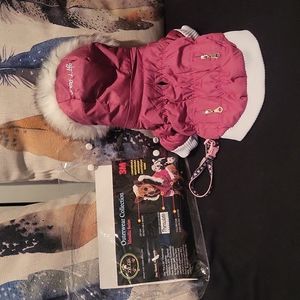 NWT winter Thinsulate "Pet Life" Jacket w heart collar